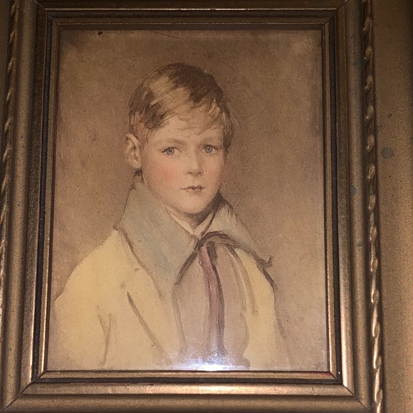 ☆ Vintage C & A Richards Boston 2 Framed Prints Peter & Charlotte - Picture 2 of 5